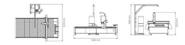 ÖZCELIK /LEPUS - X / CNC gesteuerte Alu- und Composite- Bearbeitungsanlage 4m (3 Achse)